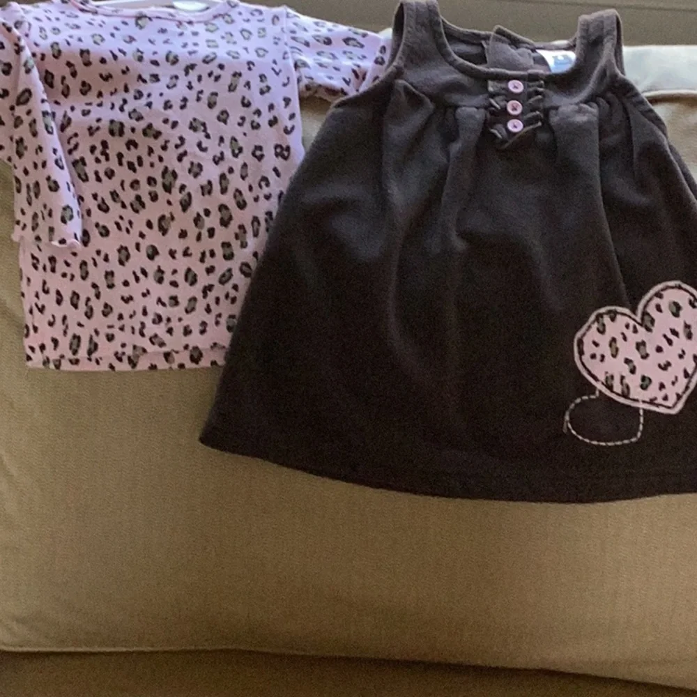 Carters 6 month NWOT brown and pink 2 piece very soft jumper